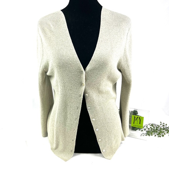 Sigrid Olsen Sport Cream Color Lightweight Sweater Size S - Picture 13 of 13